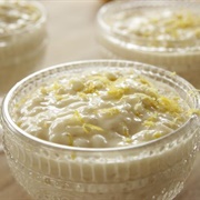 Lemon Rice Pudding