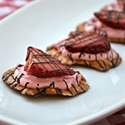 Strawberry Blueberry Glazed Pretzel Crisps