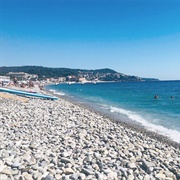 Pebble Beaches of Nice, France