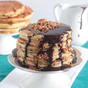 Pancakes With Butterfinger Syrup (Pancakes With Butterzinger Syrup)