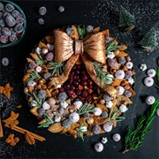 Pie With Frosted Wreaths