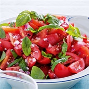 Tomatoes and Basil