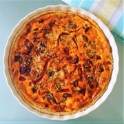 Chorizo &amp; Red Pepper Quiche