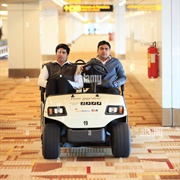 Ride on an Airport Buggy