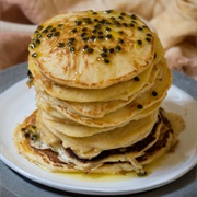 Passionfruit Drizzle Pancakes