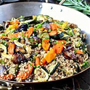 Fire-Grilled Vegetables and Quinoa