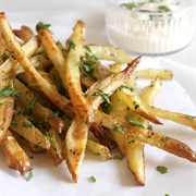 Irish Parsley Sauce Fries