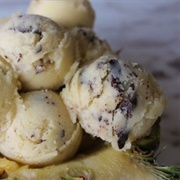 Pineapple Chocolate Swirl Ice Cream