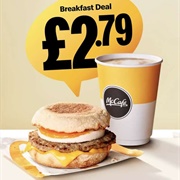 Bacon &amp; Egg McMuffin and Drink