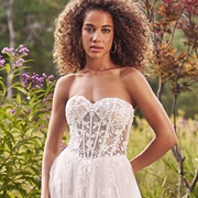 Wedding Gown Bodice With Exposed Boning