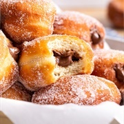 Chocolate-Filled Pumpkin Donut