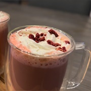 Red Velvet, Orange, and Lemon Latte