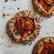 Everything Bagel With Tomato Salsa