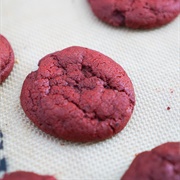 Red Velvet Cucumber Boba Cookie