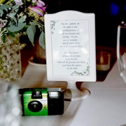 Disposable Cameras on Tables