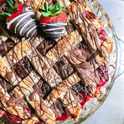 Pie With Dipped Strawberries