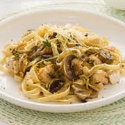 Chicken and Mushroom Fettucini