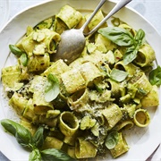 Garlic Basil Macaroni With Clams (Bayside Basil)