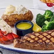 Surf &amp; Turf Maine Lobster Tail &amp; 12 Oz. NY Strip