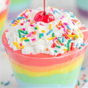 Rainbow Pudding Cup