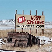 Lost Springs, Wyoming Population 4