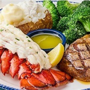 Surf &amp; Turf Maine Lobster Tail &amp; 6 Oz. Filet Mignon