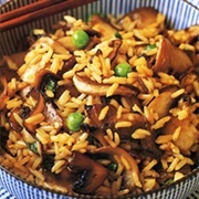 Chicken Mushroom Egg Fried Rice