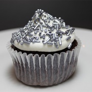 Silver Star Sprinkle Cupcake