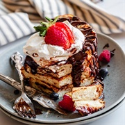 Plant-Based Protein Bread With Whipped Cream