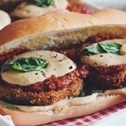 Eggplant Parmigiano Sandwich