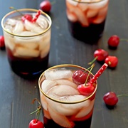 Adult Cherry Cream Soda (Cream Soda, Cherry Vodka, Cherry Juice)