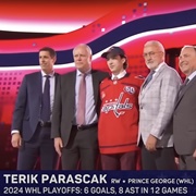 Terik Parascak (Canadian) - 17th Overall Draft Pick 2024 by the Washington Capitals