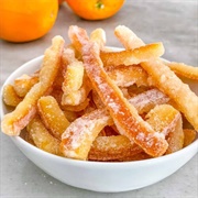 Candied Orange Peel Strips