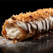 Toasted Coconut Cannoli