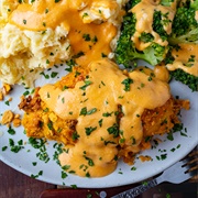 Vegan Chicken Cutlet With Marble Cheddar