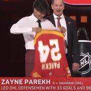 Zayne Parekh (Indian-South Korean-Canadian) - 9th Overall Draft Pick 2024 by the Calgary Flames