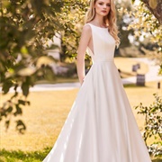 Bateau Neckline Wedding Dress