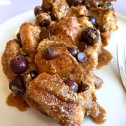 Chocolate Chip French Toast and Blueberry Pancakes (Stack of Dawn)