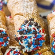 Patriotic Cannoli Shell