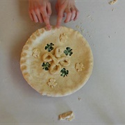 Pie With Clover Cookies