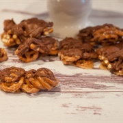 Milk Chocolate Caramel Pretzel Clusters