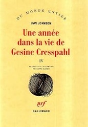 Une Année Dans La Vie De Gesine Cresspahl (Uwe Johnson)