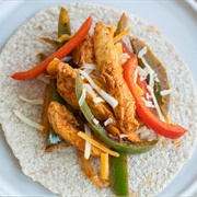 Spicy Chicken Fajitas (Flaming Fajitas)