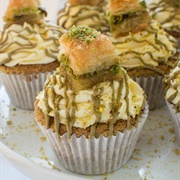 Pistachio Drizzle Cupcake