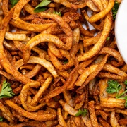 Irish Parsley Sauce Curly Fries