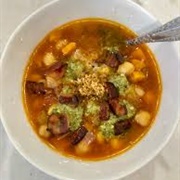 Bacon and Chickpea Soup