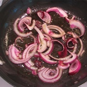 Sauteed Red Onion