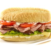 Meat, Lettuce, and Tomato Sub