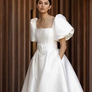 Belted Wedding Dress