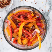 Roasted Orange Bell Peppers